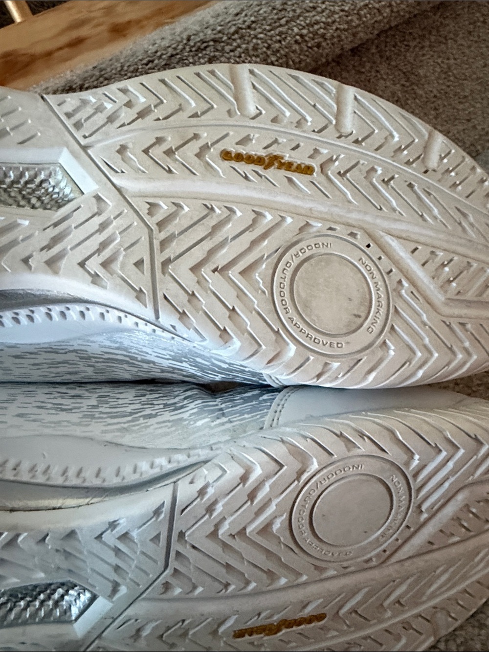 White Skechers Women's Athletic Pickelball Sneakers - Picture 5 of 7